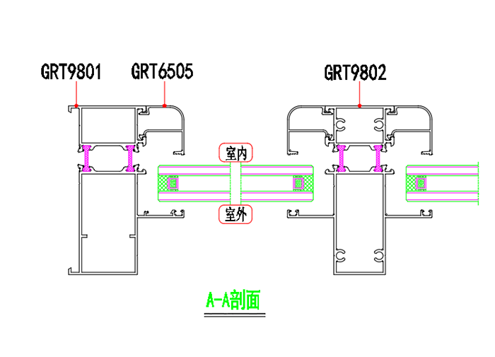GRT98系列隔熱斷橋內(nèi)開窗