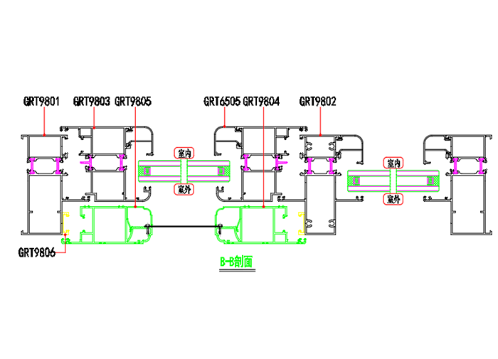 GRT98系列隔熱斷橋內(nèi)開窗